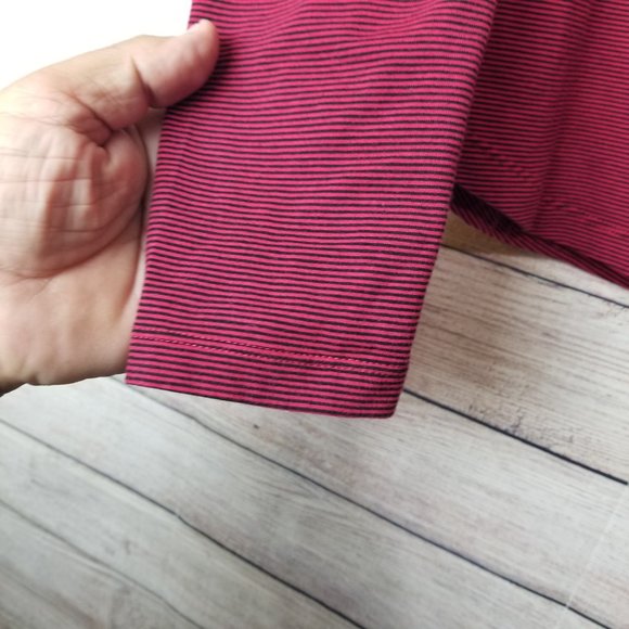 Free People Womens Penelope Puffed Sleeves Top Skinny Red Size Large - Picture 5 of 10